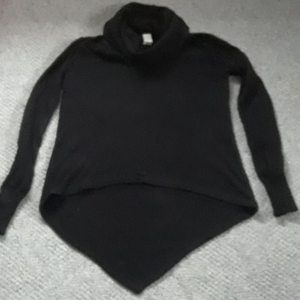 Satva black cotton cowl neck sweater  sz S